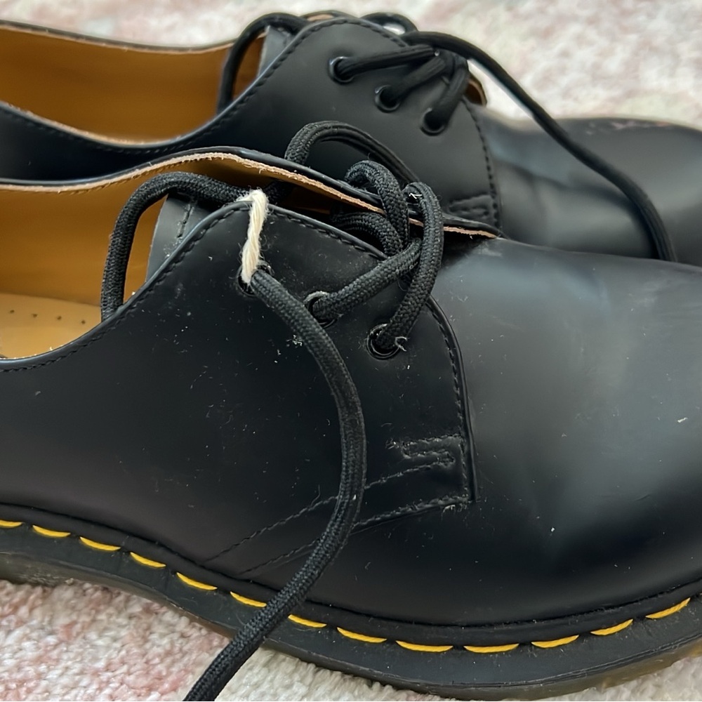 Dr. Martens Black Leather Men's Shoes